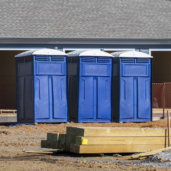 are there any restrictions on where i can place the porta potties during my rental period in Alpine Arkansas